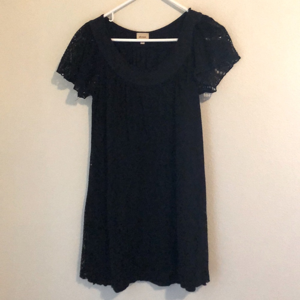 Ella Moss Black Crochet Dress